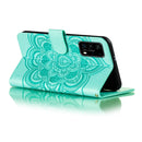 For Huawei P40 Mandala Embossing Pattern Horizontal Flip Leather Case with Holder & Card Slots & Wallet & Photo Frame & Lanyard(Green)