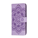 For Huawei P40 Mandala Embossing Pattern Horizontal Flip Leather Case with Holder & Card Slots & Wallet & Photo Frame & Lanyard(Purple)