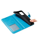 For Huawei Honor V30 & V30 Pro Mandala Embossing Pattern Horizontal Flip Leather Case with Holder & Card Slots & Wallet & Photo Frame & Lanyard(Blue)