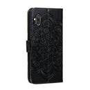 For Moto One Hyper Mandala Embossing Pattern Horizontal Flip Leather Case with Holder & Card Slots & Wallet & Photo Frame & Lanyard(Black)