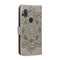 For Moto One Hyper Mandala Embossing Pattern Horizontal Flip Leather Case with Holder & Card Slots & Wallet & Photo Frame & Lanyard(Grey)