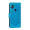 For Moto One Hyper Mandala Embossing Pattern Horizontal Flip Leather Case with Holder & Card Slots & Wallet & Photo Frame & Lanyard(Blue)