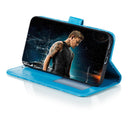 For Moto One Hyper Mandala Embossing Pattern Horizontal Flip Leather Case with Holder & Card Slots & Wallet & Photo Frame & Lanyard(Blue)