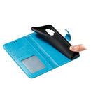 For Moto One Hyper Mandala Embossing Pattern Horizontal Flip Leather Case with Holder & Card Slots & Wallet & Photo Frame & Lanyard(Blue)