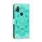 For Moto One Hyper Mandala Embossing Pattern Horizontal Flip Leather Case with Holder & Card Slots & Wallet & Photo Frame & Lanyard(Green)