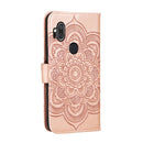 For Moto One Hyper Mandala Embossing Pattern Horizontal Flip Leather Case with Holder & Card Slots & Wallet & Photo Frame & Lanyard(Rose Gold)