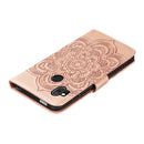 For Moto One Hyper Mandala Embossing Pattern Horizontal Flip Leather Case with Holder & Card Slots & Wallet & Photo Frame & Lanyard(Rose Gold)