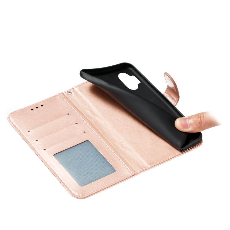 For Moto One Hyper Mandala Embossing Pattern Horizontal Flip Leather Case with Holder & Card Slots & Wallet & Photo Frame & Lanyard(Rose Gold)