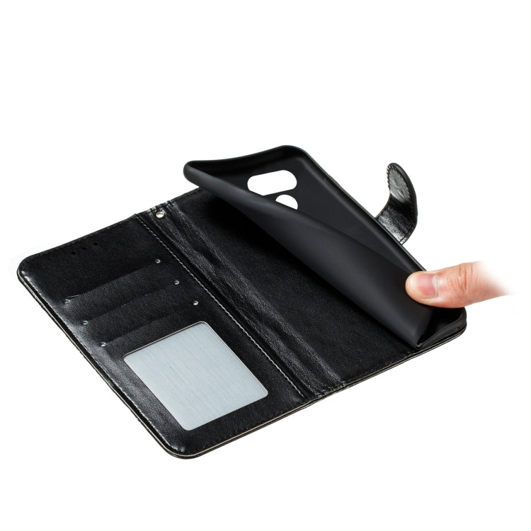 For LG K50S Mandala Embossing Pattern Horizontal Flip Leather Case with Holder & Card Slots & Wallet & Photo Frame & Lanyard(Black)