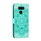 For LG K50S Mandala Embossing Pattern Horizontal Flip Leather Case with Holder & Card Slots & Wallet & Photo Frame & Lanyard(Green)