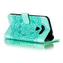 For LG K50S Mandala Embossing Pattern Horizontal Flip Leather Case with Holder & Card Slots & Wallet & Photo Frame & Lanyard(Green)
