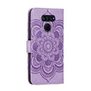 For LG K50S Mandala Embossing Pattern Horizontal Flip Leather Case with Holder & Card Slots & Wallet & Photo Frame & Lanyard(Purple)