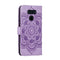 For LG K50S Mandala Embossing Pattern Horizontal Flip Leather Case with Holder & Card Slots & Wallet & Photo Frame & Lanyard(Purple)