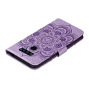 For LG K50S Mandala Embossing Pattern Horizontal Flip Leather Case with Holder & Card Slots & Wallet & Photo Frame & Lanyard(Purple)