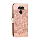 For LG K50S Mandala Embossing Pattern Horizontal Flip Leather Case with Holder & Card Slots & Wallet & Photo Frame & Lanyard(Rose Gold)