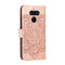 For LG K50S Mandala Embossing Pattern Horizontal Flip Leather Case with Holder & Card Slots & Wallet & Photo Frame & Lanyard(Rose Gold)