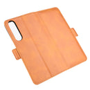 For Sony Xperia 1 II Dual-side Magnetic Buckle Horizontal Flip Leather Case with Holder & Card Slots & Wallet(Yellow)