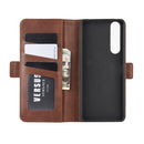 For Sony Xperia 1 II Dual-side Magnetic Buckle Horizontal Flip Leather Case with Holder & Card Slots & Wallet(Brown)