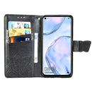 For Huawei P40 Lite/Nova 7i/Nova 6SE Butterfly Love Flower Embossed Horizontal Flip Leather Case with Bracket / Card Slot / Wallet / Lanyard(Black)