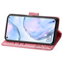 For Huawei P40 Lite/Nova 7i/Nova 6SE Butterfly Love Flower Embossed Horizontal Flip Leather Case with Bracket / Card Slot / Wallet / Lanyard(Pink)