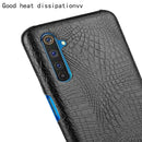 For Oppo Realme X50 Pro/Realme X50 Pro 5G Shockproof Crocodile Texture PC + PU Case(Black)