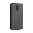 For Xiaomi Redmi Note 9 Pro / Note 9s / Note 9 Pro Max Magnetic Buckle Retro Crazy Horse Texture Horizontal Flip Leather Case with Holder & Card Slots & Photo Frame(Black)