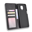 For Xiaomi Redmi Note 9 Pro / Note 9s / Note 9 Pro Max Magnetic Buckle Retro Crazy Horse Texture Horizontal Flip Leather Case with Holder & Card Slots & Photo Frame(Black)