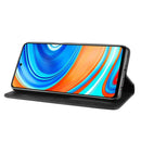 For Xiaomi Redmi Note 9 Pro / Note 9s / Note 9 Pro Max Magnetic Buckle Retro Crazy Horse Texture Horizontal Flip Leather Case with Holder & Card Slots & Photo Frame(Black)