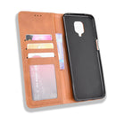 For Xiaomi Redmi Note 9 Pro / Note 9s / Note 9 Pro Max Magnetic Buckle Retro Crazy Horse Texture Horizontal Flip Leather Case with Holder & Card Slots & Photo Frame(Brown)