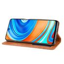 For Xiaomi Redmi Note 9 Pro / Note 9s / Note 9 Pro Max Magnetic Buckle Retro Crazy Horse Texture Horizontal Flip Leather Case with Holder & Card Slots & Photo Frame(Brown)