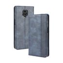 For Xiaomi Redmi Note 9 Pro / Note 9s / Note 9 Pro Max Magnetic Buckle Retro Crazy Horse Texture Horizontal Flip Leather Case with Holder & Card Slots & Photo Frame(Blue)