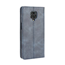 For Xiaomi Redmi Note 9 Pro / Note 9s / Note 9 Pro Max Magnetic Buckle Retro Crazy Horse Texture Horizontal Flip Leather Case with Holder & Card Slots & Photo Frame(Blue)