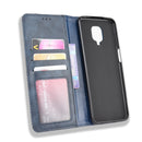 For Xiaomi Redmi Note 9 Pro / Note 9s / Note 9 Pro Max Magnetic Buckle Retro Crazy Horse Texture Horizontal Flip Leather Case with Holder & Card Slots & Photo Frame(Blue)