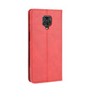For Xiaomi Redmi Note 9 Pro / Note 9s / Note 9 Pro Max Magnetic Buckle Retro Crazy Horse Texture Horizontal Flip Leather Case with Holder & Card Slots & Photo Frame(Red)