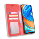 For Xiaomi Redmi Note 9 Pro / Note 9s / Note 9 Pro Max Magnetic Buckle Retro Crazy Horse Texture Horizontal Flip Leather Case with Holder & Card Slots & Photo Frame(Red)