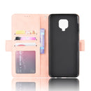 For Xiaomi Redmi Note 9 Pro / Note 9s / Note 9 Pro Max Wallet Style Skin Feel Calf Pattern Leather Case with Separate Card Slot(Pink)