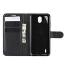 For Nokia 1.3 Litchi Texture Horizontal Flip Protective Case with Holder & Card Slots & Wallet(Black)