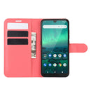 For Nokia 1.3 Litchi Texture Horizontal Flip Protective Case with Holder & Card Slots & Wallet(Red)