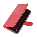 For Nokia 1.3 Litchi Texture Horizontal Flip Protective Case with Holder & Card Slots & Wallet(Red)
