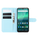 For Nokia 1.3 Litchi Texture Horizontal Flip Protective Case with Holder & Card Slots & Wallet(Blue)