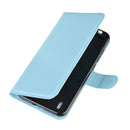 For Nokia 1.3 Litchi Texture Horizontal Flip Protective Case with Holder & Card Slots & Wallet(Blue)