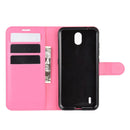 For Nokia 1.3 Litchi Texture Horizontal Flip Protective Case with Holder & Card Slots & Wallet(Rose Red)