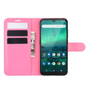 For Nokia 1.3 Litchi Texture Horizontal Flip Protective Case with Holder & Card Slots & Wallet(Rose Red)