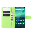For Nokia 1.3 Litchi Texture Horizontal Flip Protective Case with Holder & Card Slots & Wallet(Green)