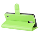 For Nokia 1.3 Litchi Texture Horizontal Flip Protective Case with Holder & Card Slots & Wallet(Green)