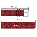 For Huami 1 / Huami 2 / Ticwatch 1 / Ticwatch Pro / Samsung Galaxy Watch 46mm / S3 / Huawei Watch 2 Pro / GT / Honor Magic Nylon Canvas Watch Band(Red)