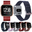 For Huami 1 / Huami 2 / Ticwatch 1 / Ticwatch Pro / Samsung Galaxy Watch 46mm / S3 / Huawei Watch 2 Pro / GT / Honor Magic Nylon Canvas Watch Band(Purple)
