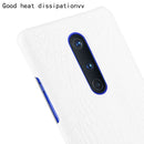 For OnePlus 8 Shockproof Crocodile Texture PC + PU Case(White)