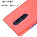 For OnePlus 8 Shockproof Crocodile Texture PC + PU Case(Red)