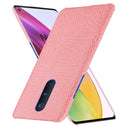 For OnePlus 8 Shockproof Crocodile Texture PC + PU Case(Pink)